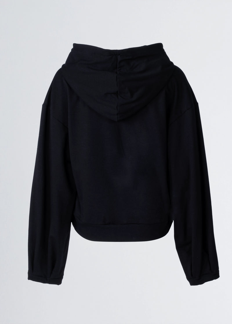 Paola T. Felpa con cappuccio e zip Duty-free