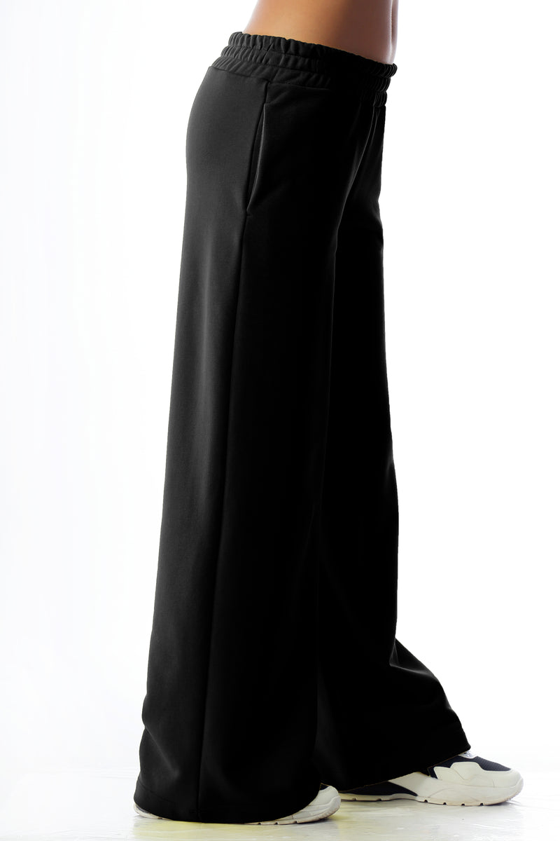 Paola T. Pantalone palazzo in cotone stretch Italia