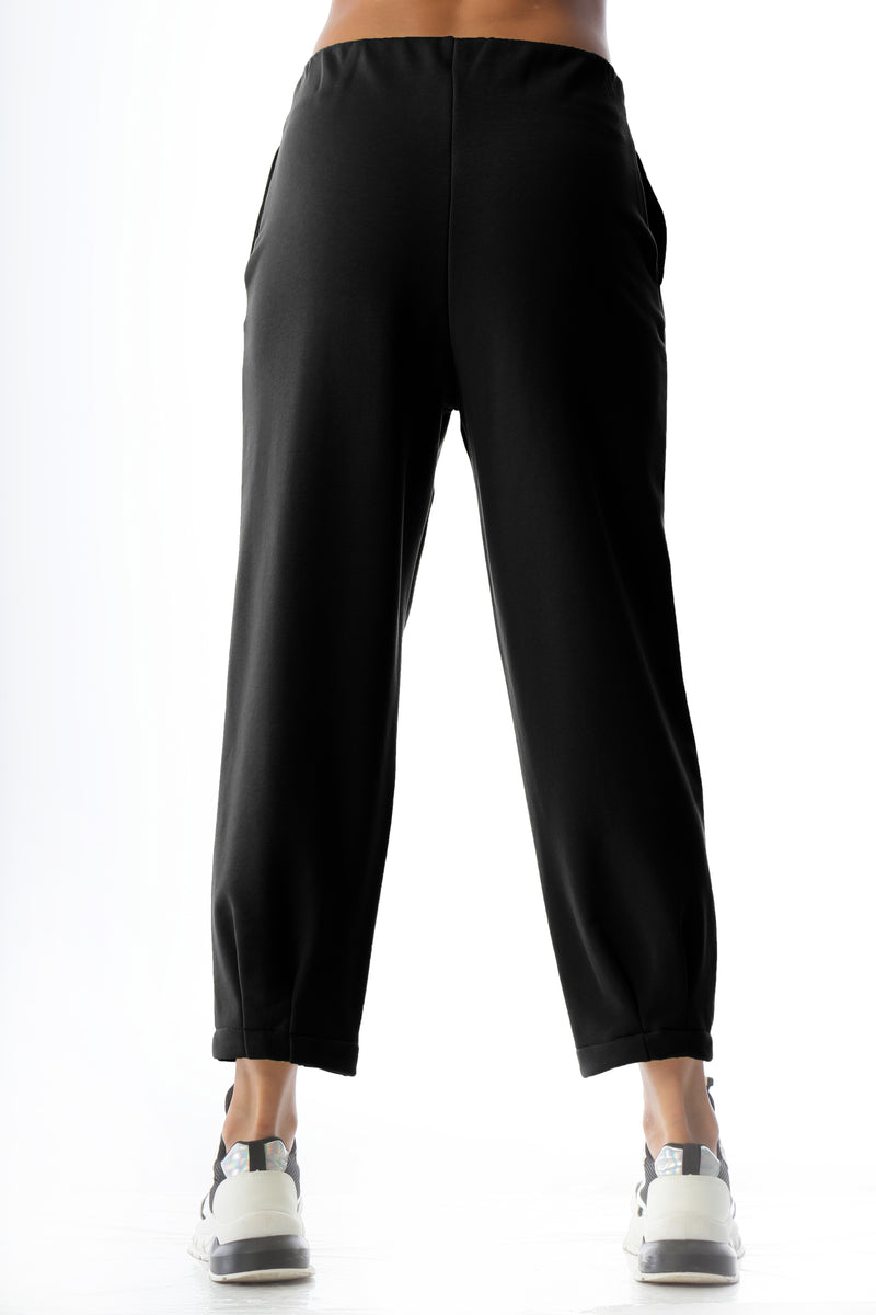 Paola T. Pantalone in cotone con pinces Nuovo