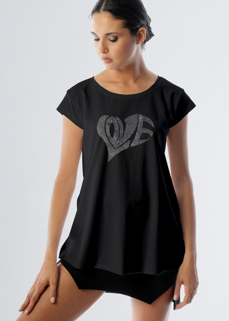 Paola T. Maxi t-shirt Heart Novità