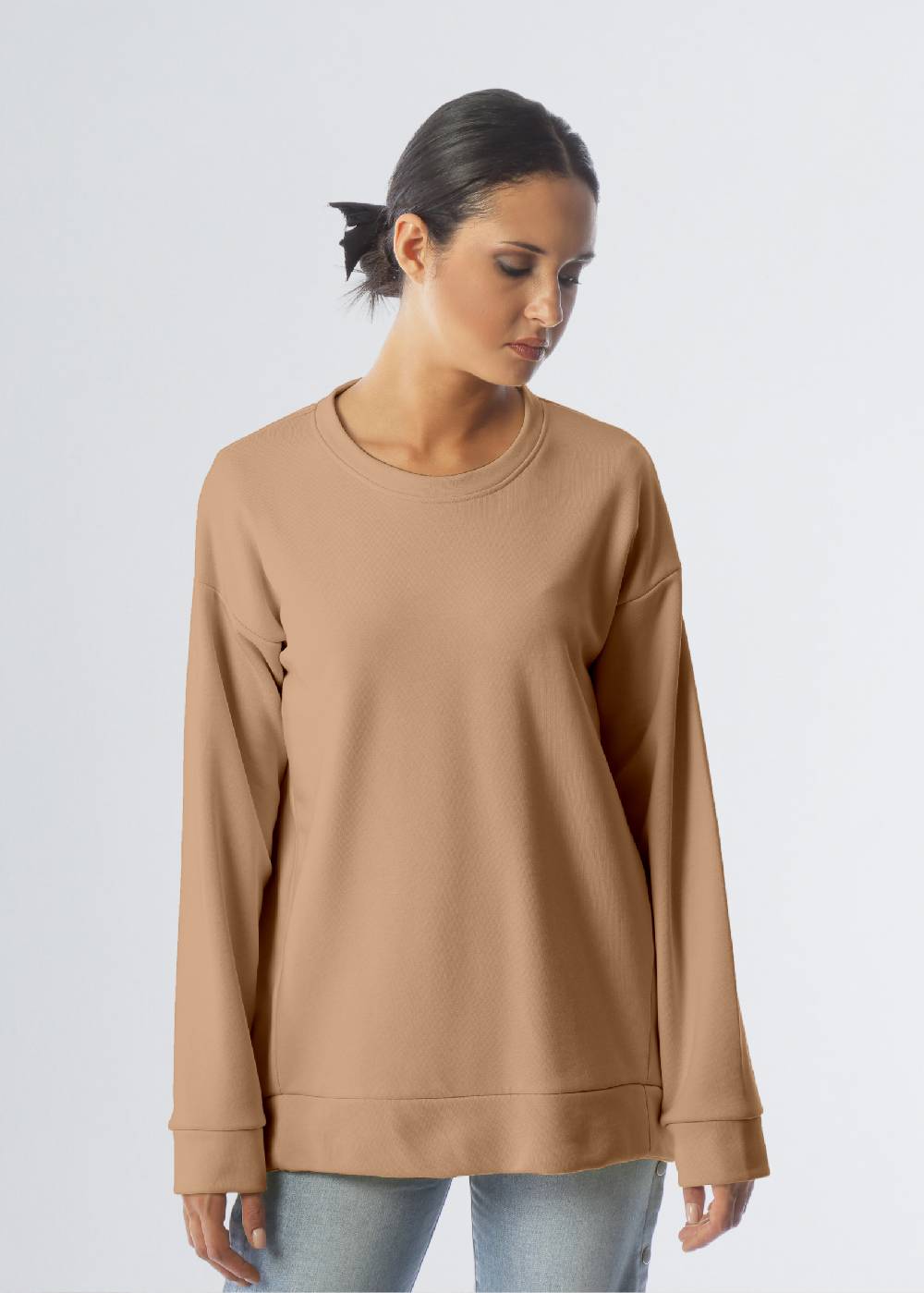 Paola T. Felpa in cotone stretch Nuovi prodotti