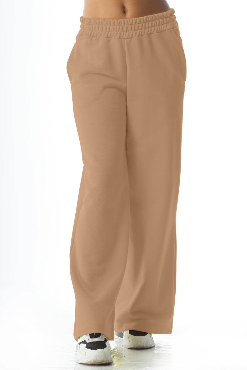 Paola T. Pantalone palazzo in cotone stretch Sconti VIP