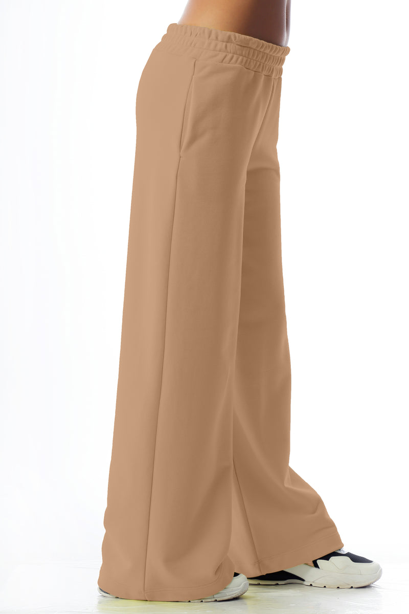 Paola T. Pantalone palazzo in cotone stretch Sconti VIP