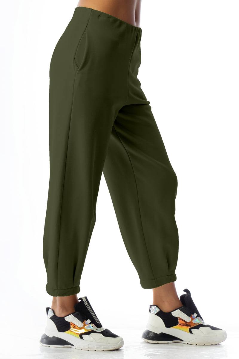 Paola T. Pantalone in cotone con pinces Super Saving Price