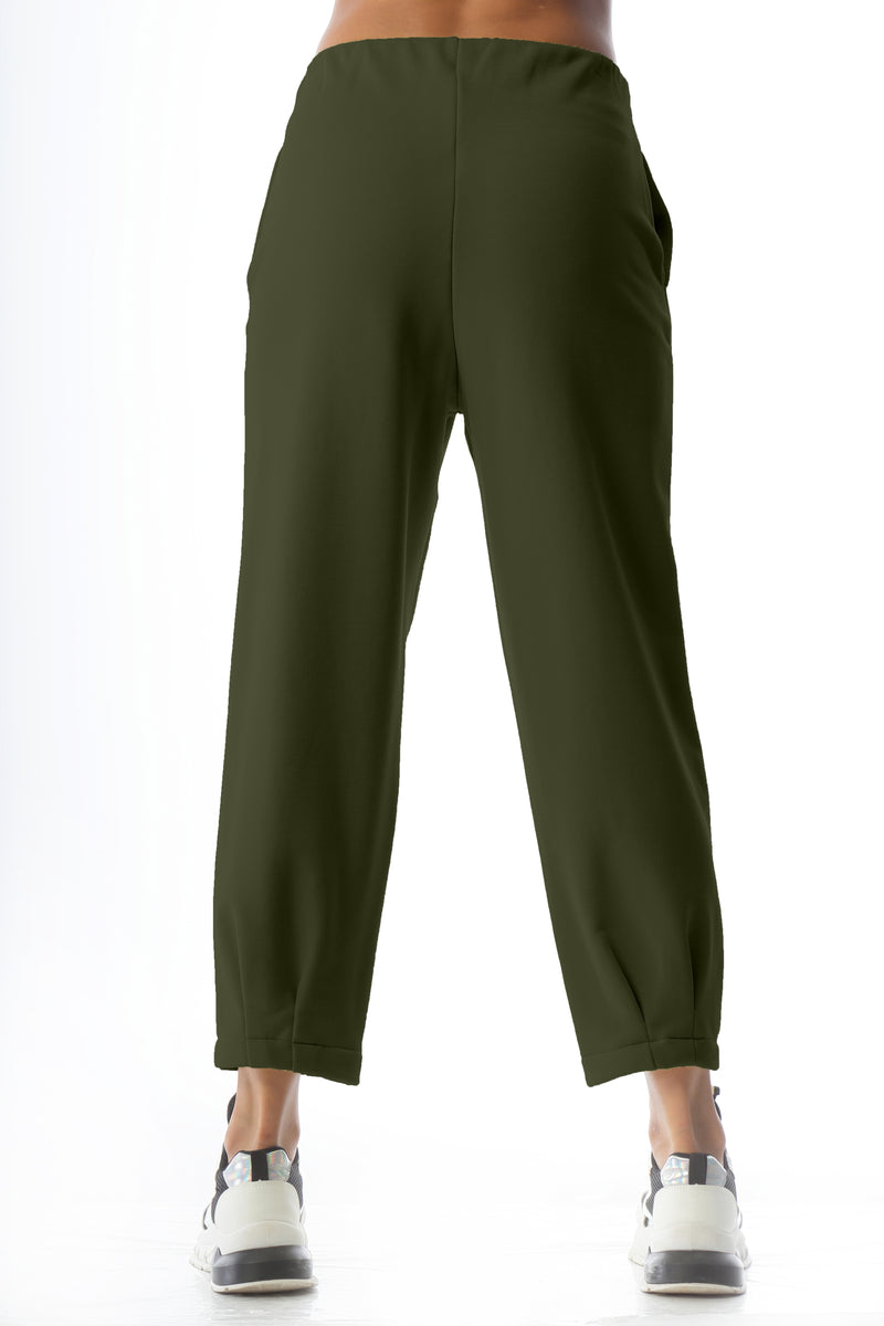 Paola T. Pantalone in cotone con pinces Super Saving Price