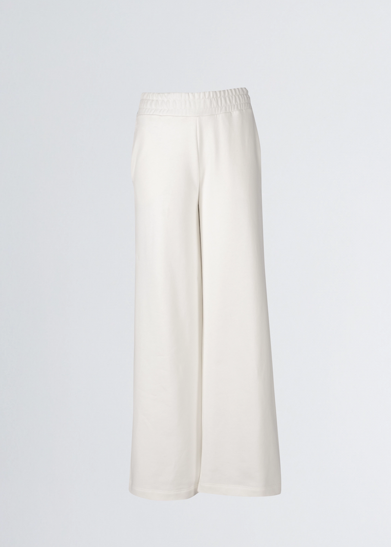 Paola T. Pantalone palazzo in cotone stretch Sostegno trimestrale