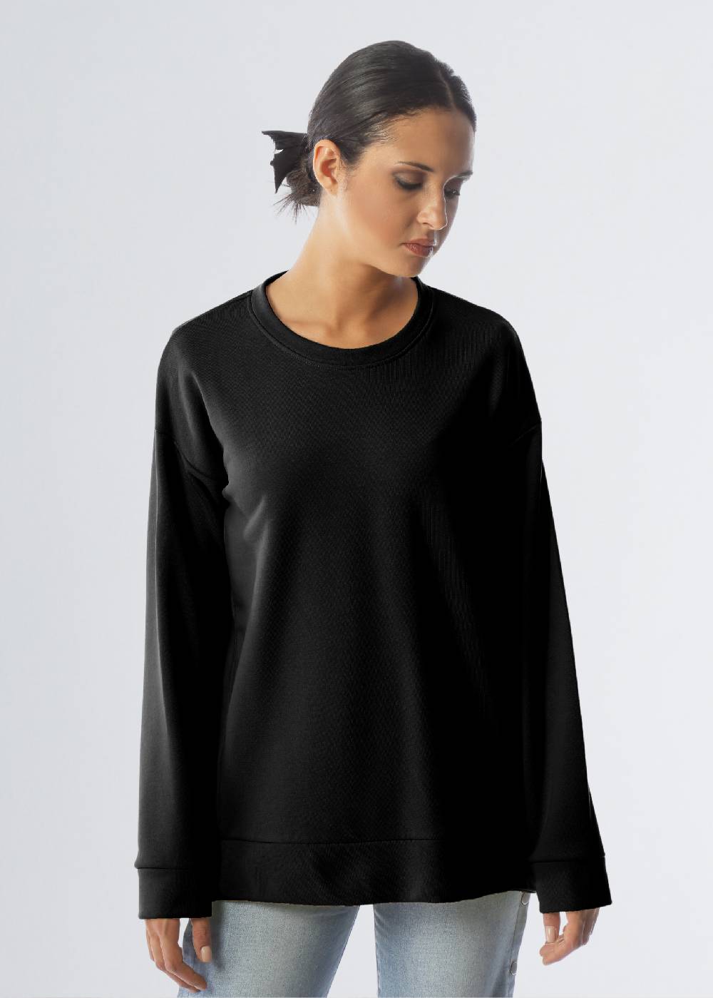 Paola T. Felpa in cotone stretch Super sconto