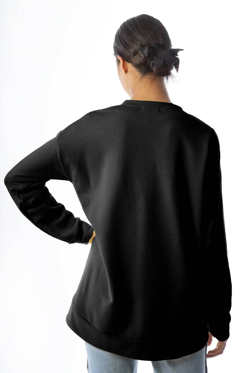 Paola T. Felpa in cotone stretch Super sconto