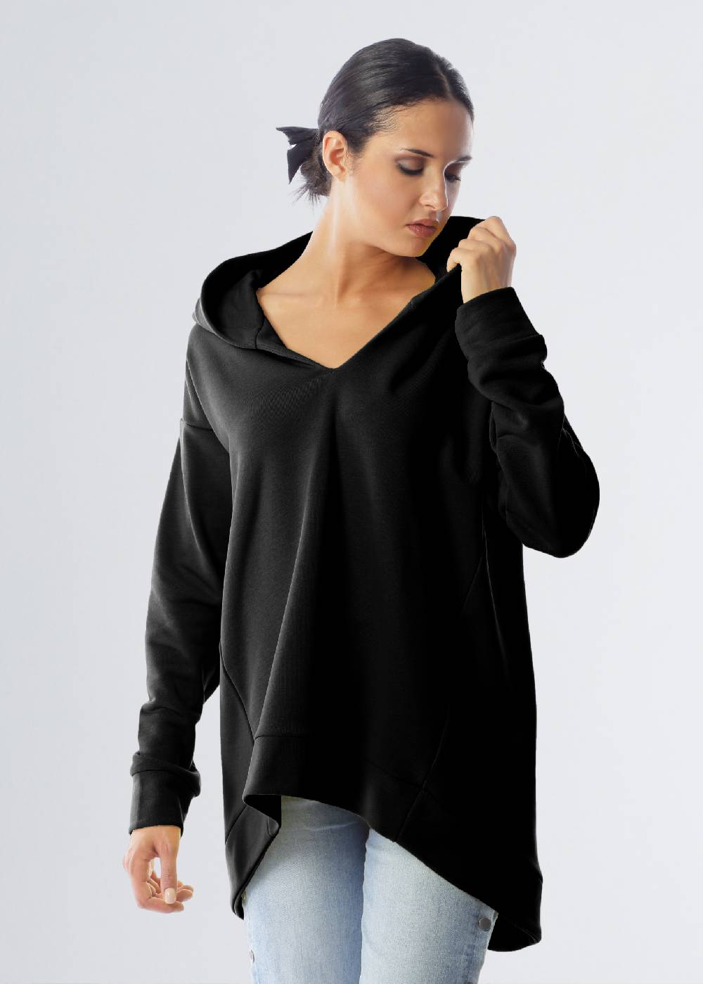 Paola T. Felpa oversize con cappuccio Officina