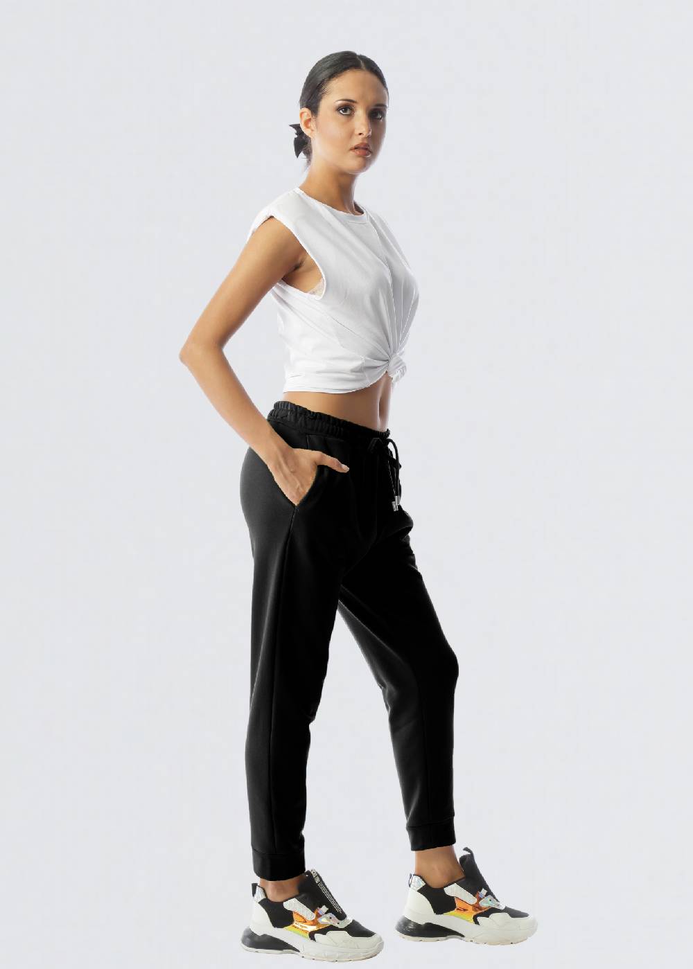 Paola T. Pantalone in cotone stretch Sconti questo mese