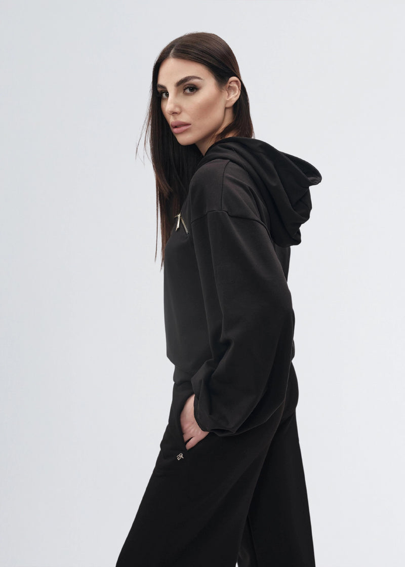 Paola T. Felpa con cappuccio e zip 2025