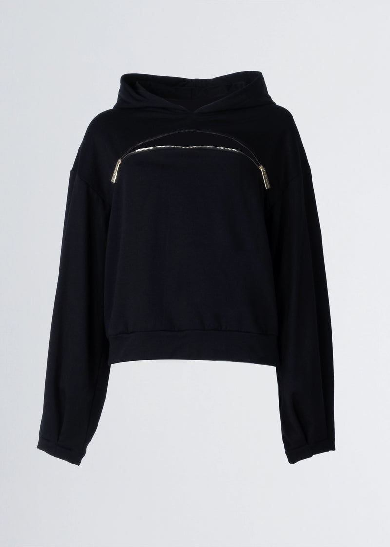 Paola T. Felpa con cappuccio e zip 2025