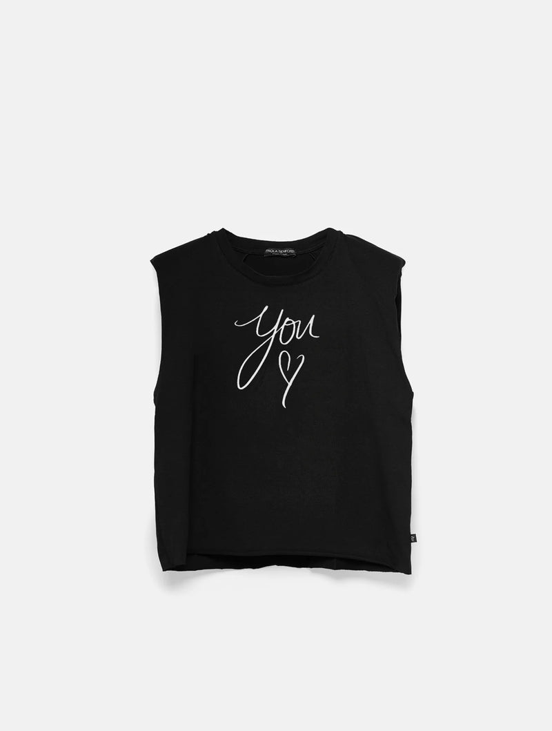 Paola T. T-shirt smanicata Fornitura limitata