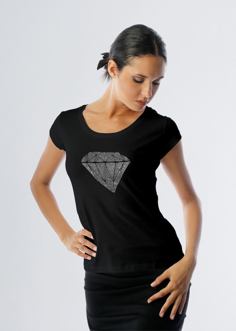 Paola T. T-shirt slim Diamond Offerta Pasqua