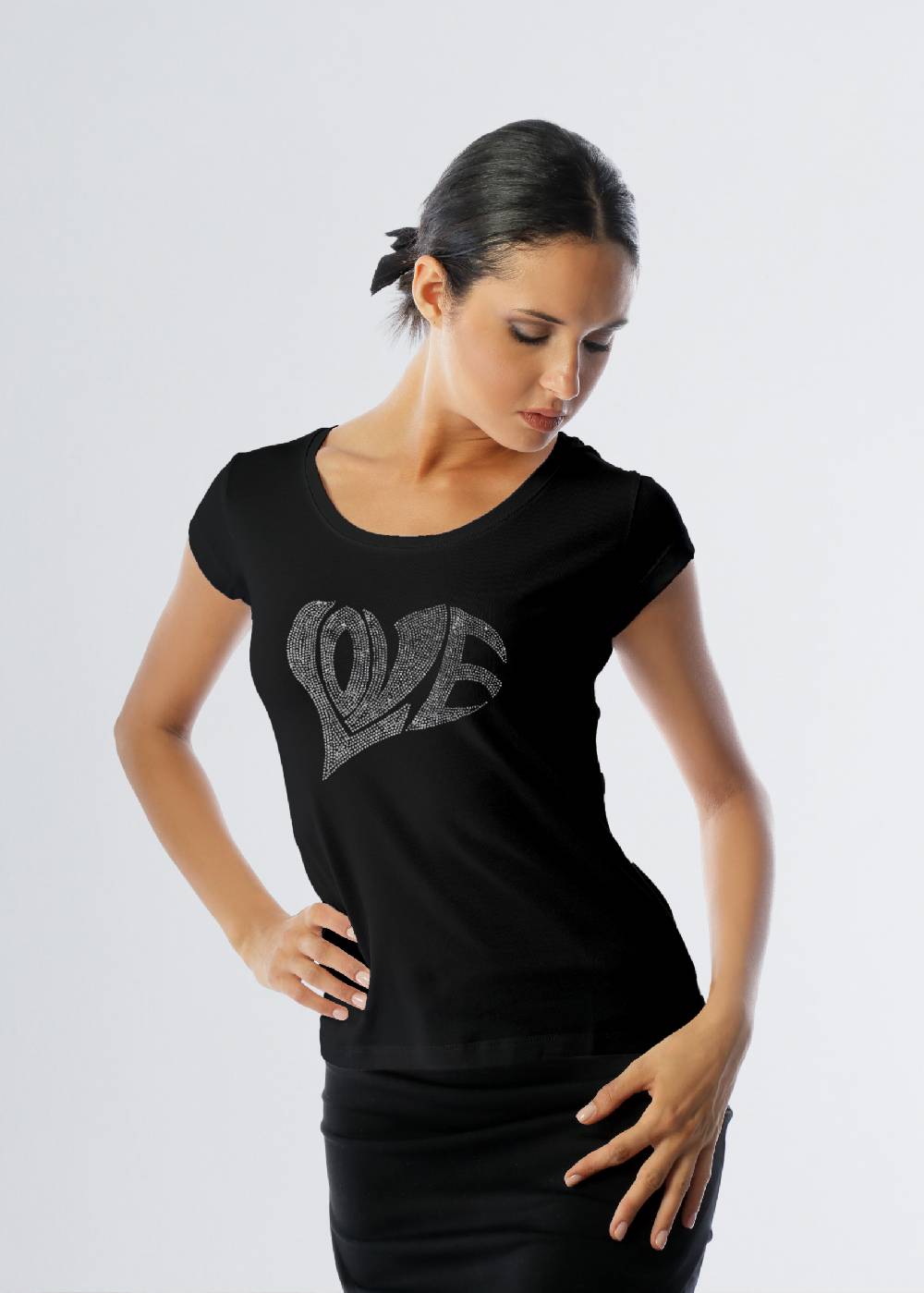 Paola T. T-shirt slim Heart Offerta Anniversario