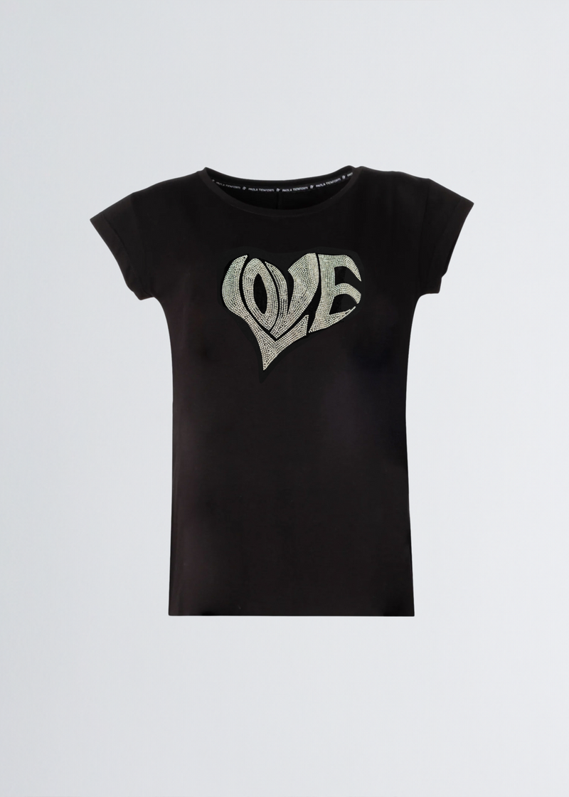 Paola T. T-shirt slim Heart Offerta Anniversario