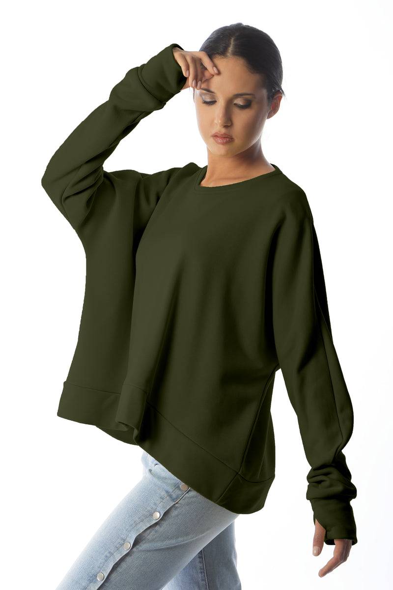 Paola T. Felpa corta in cotone stretch Sconti questo mese