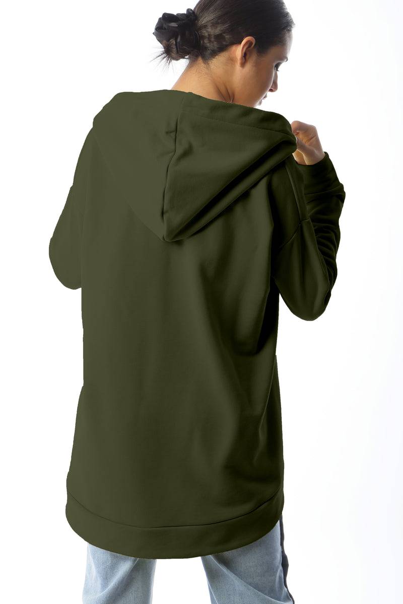 Paola T. Felpa oversize con cappuccio Italy