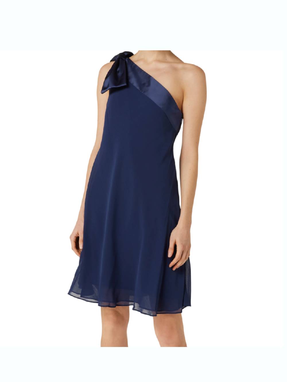 LAUREN RALPH LAUREN ABITO MONOSPALLA CON FIOCCO BLU 253937401002 SKU: 253937401002 Presa