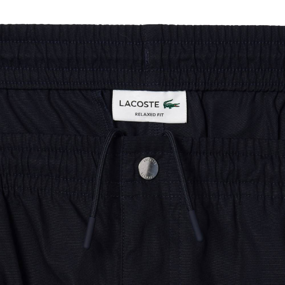 LACOSTE PANTALONI CORTI RELAXED FIT ELASTICIZZATI IN POPELINE DI COTONE GH7220HDE SKU: GH7220HDE Online
