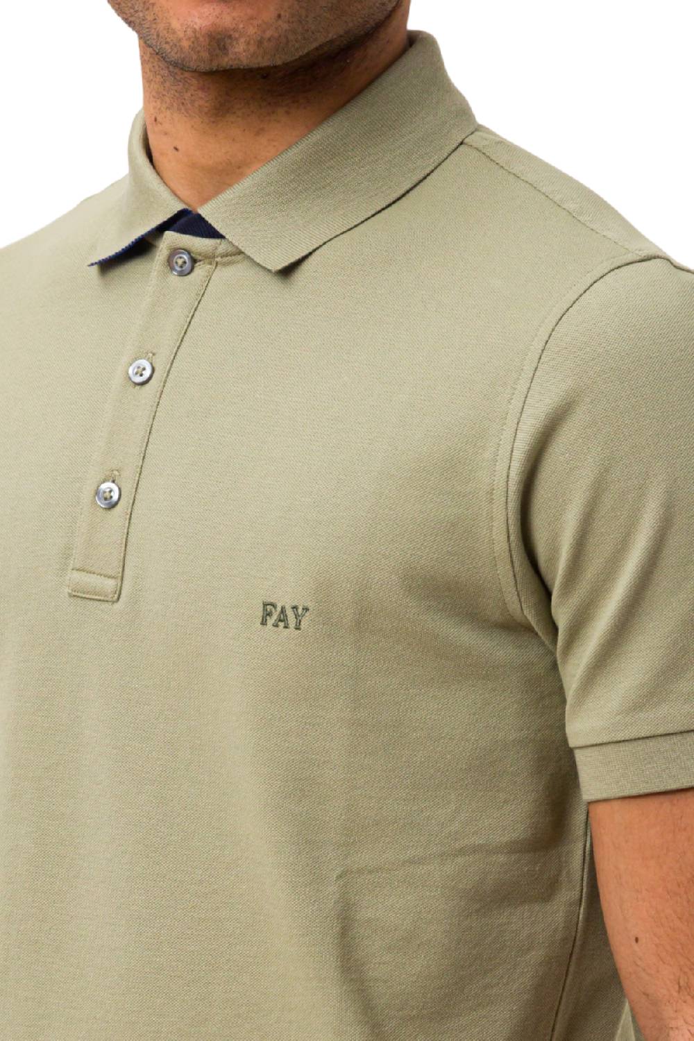 FAY POLO STRETCH VERDE SKU: NPMB248144STDWV419 In Saldo