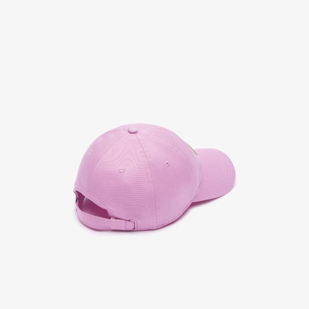 LACOSTE BERRETTO UNISEX IN TWILL DI COTONE BIOLOGICO REGOLABILE LACOSTE ROSA RK9871IXV SKU: RK9871IXV Italia