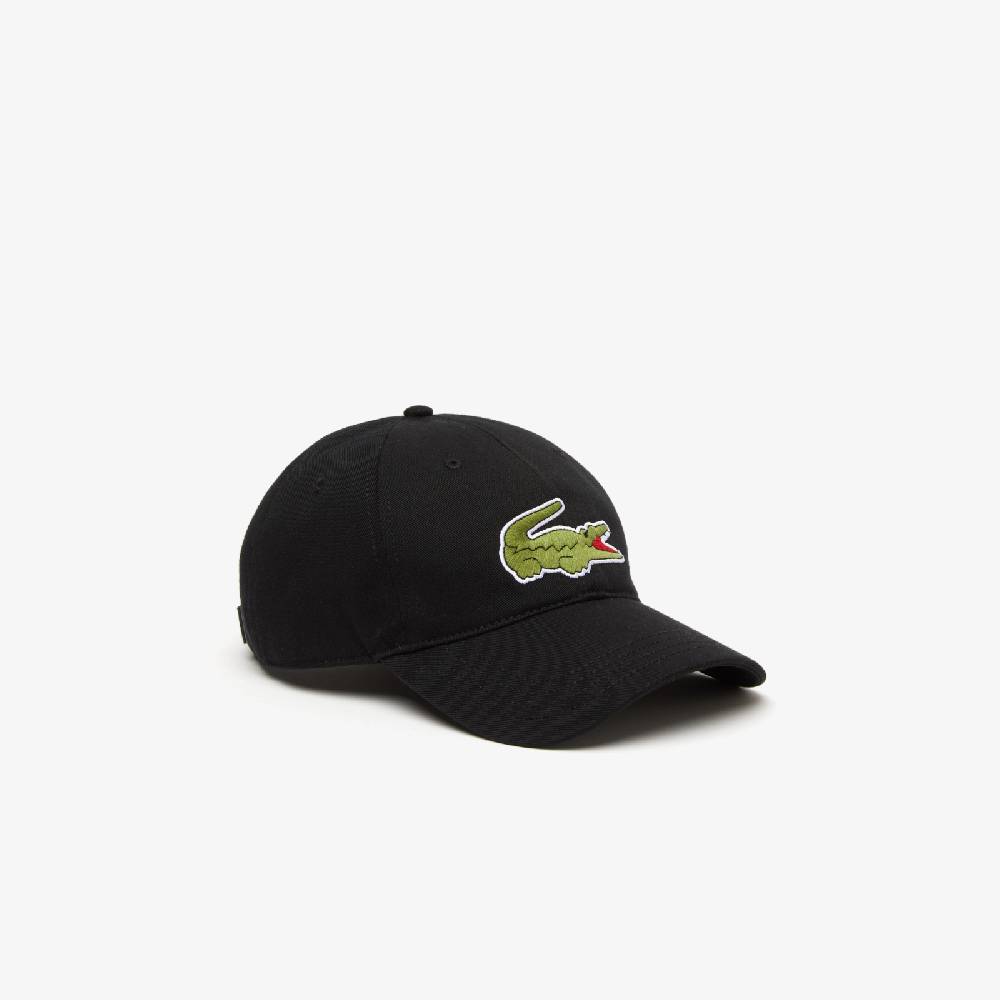 LACOSTE BERRETTO UNISEX IN TWILL DI COTONE BIOLOGICO REGOLABILE LACOSTE NERO RK9871031 SKU: RK9871031 2025