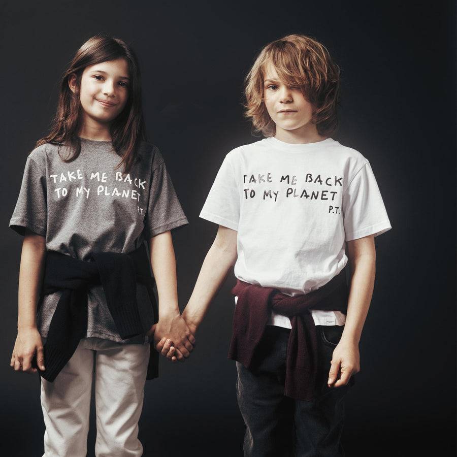 Paolo Pecora T-shirt in Jersey Grigio Melange "Planet" by Pietro Terzini Fino Al -60%