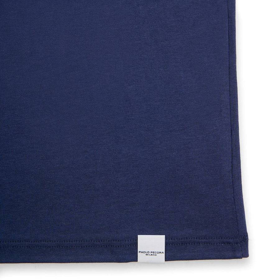 Paolo Pecora T-shirt in Jersey Blu Navy "Navicella Spaziale" by Pietro Terzini Shopping Online