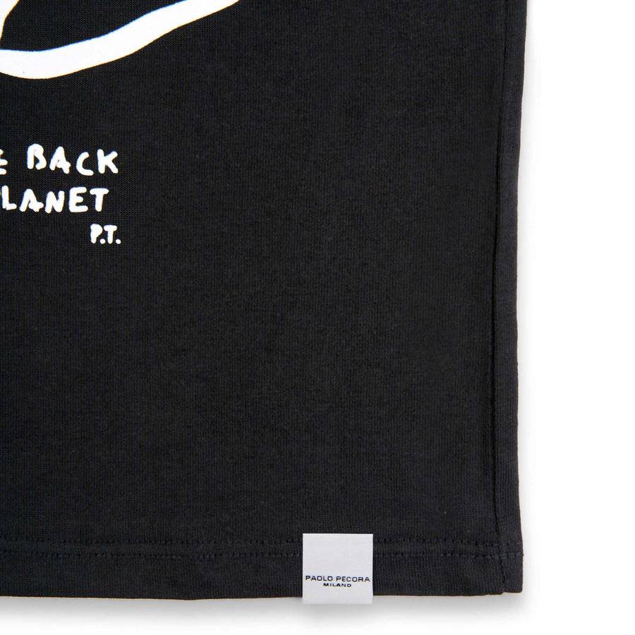 Paolo Pecora T-shirt in Jersey Nera "Space" by Pietro Terzini Convenienza