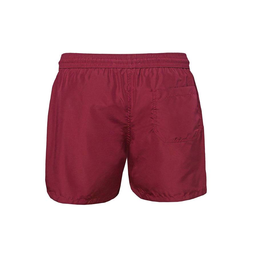 Paolo Pecora Boxer Mare Unisex Tinta Unita Bordeau Nuova