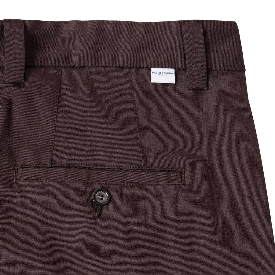 Paolo Pecora Chino Sartoriale Relaxed - Ebano Italy