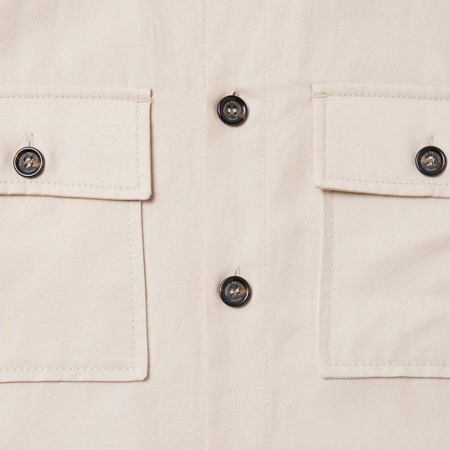 Paolo Pecora Overshirt Coreana - Sabbia Italia