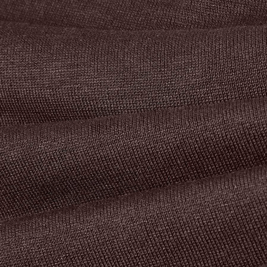 Paolo Pecora Maglia Girocollo in Seta Cotone Extrafine - Ebano Shopping Online