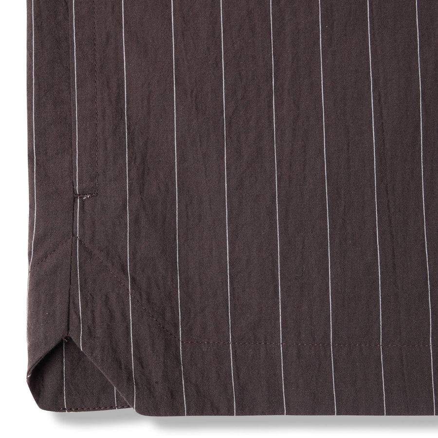 Paolo Pecora Overshirt Seersucker Gessato - Ebano Affare Del Giorno