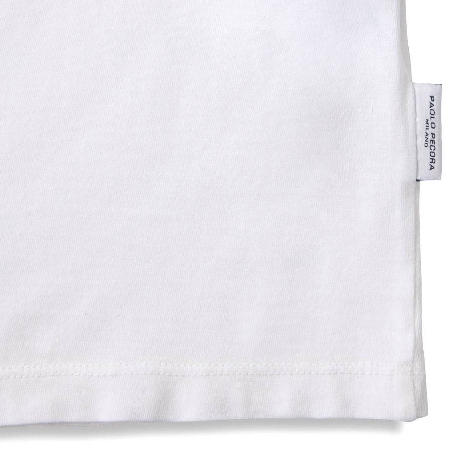 Paolo Pecora T-Shirt in Jersey Puro Cotone - Bianco Novità