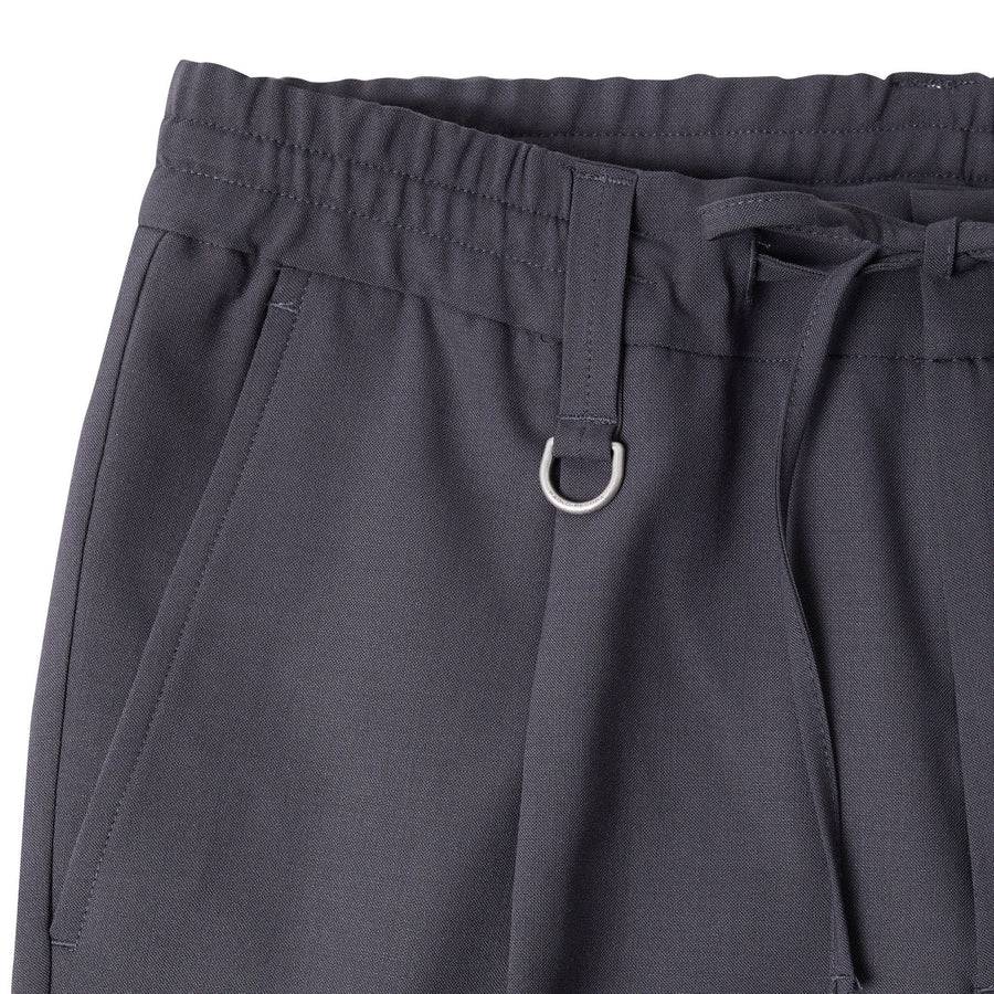 Paolo Pecora Pantalone in Fresco Lana - Grigio Antracite Presa