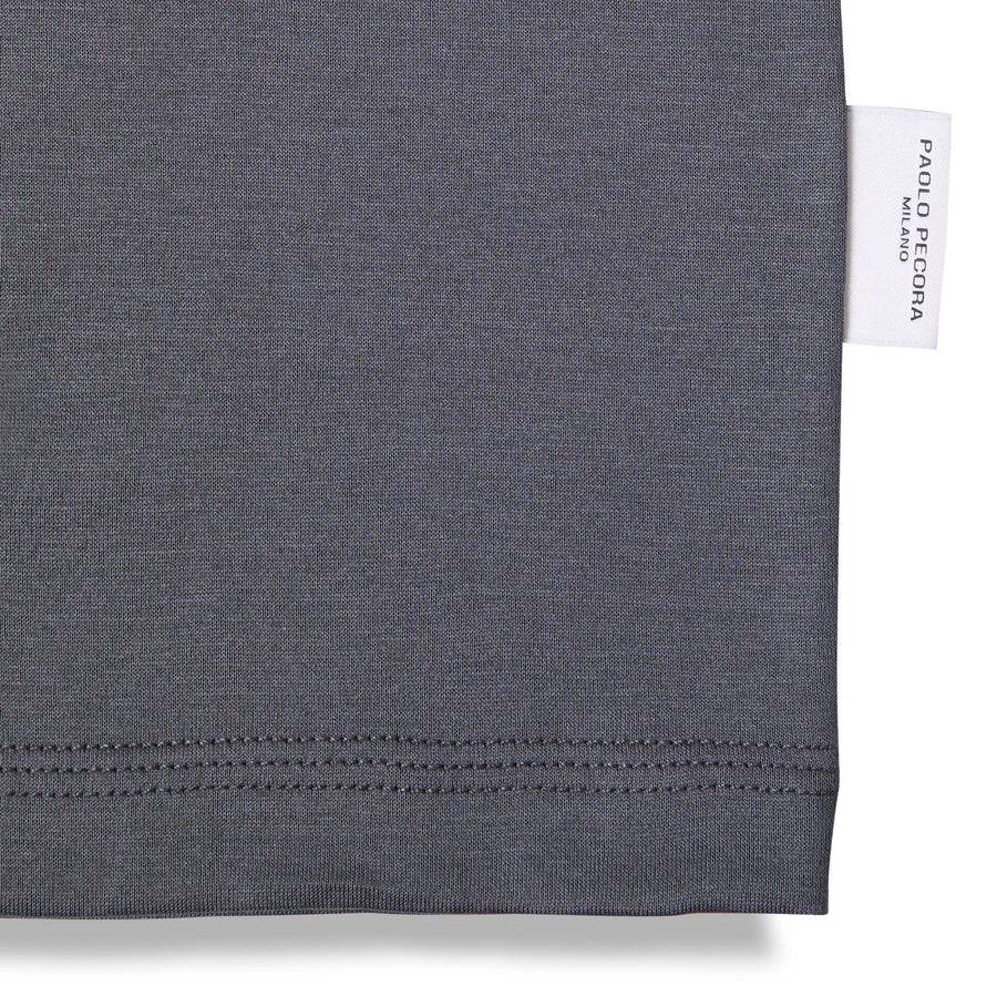 Paolo Pecora T-Shirt in Jersey Lucido - Antracite Sconto