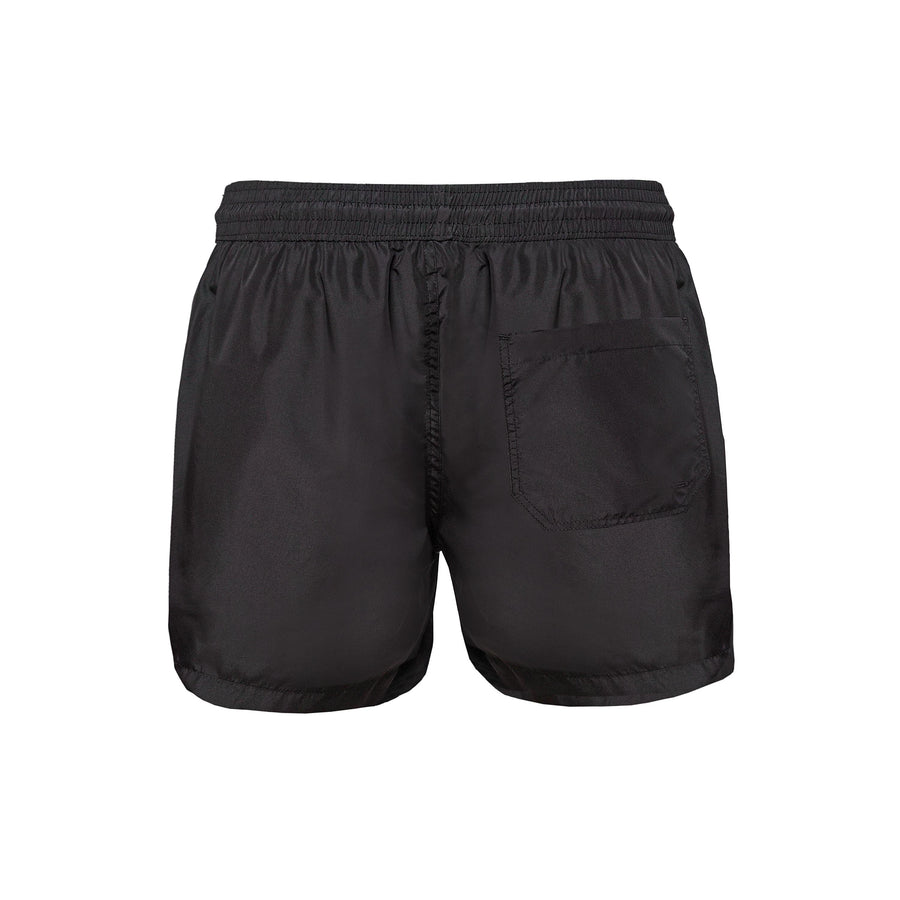 Paolo Pecora Costume da Bagno Boxer Tinta Unita Nero Saldi