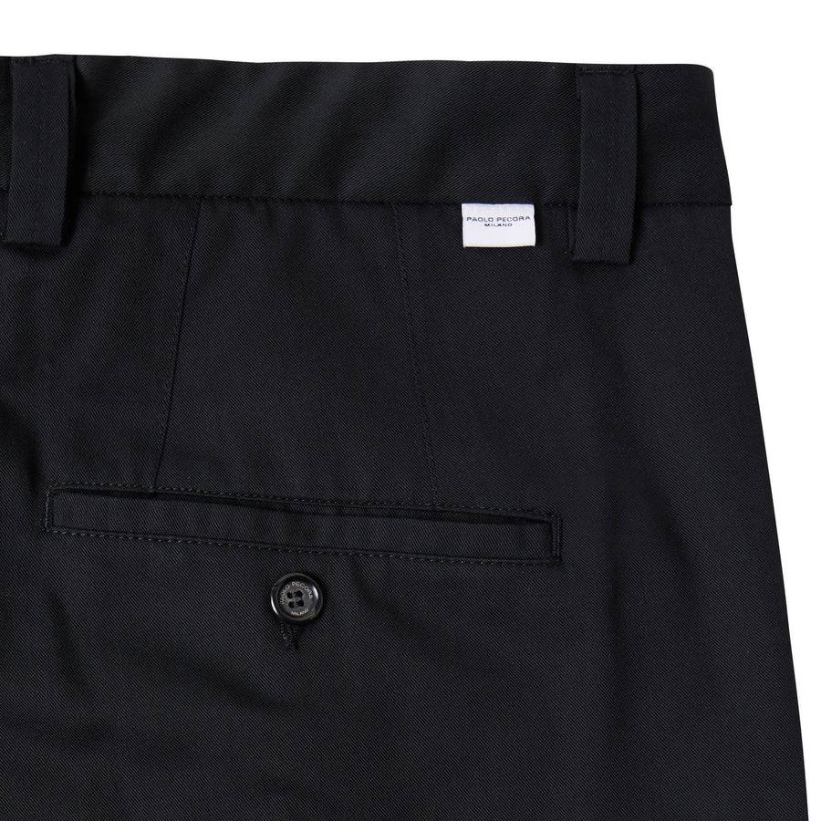Paolo Pecora Chino Sartoriale in Tela Cotone - Nero Nuova