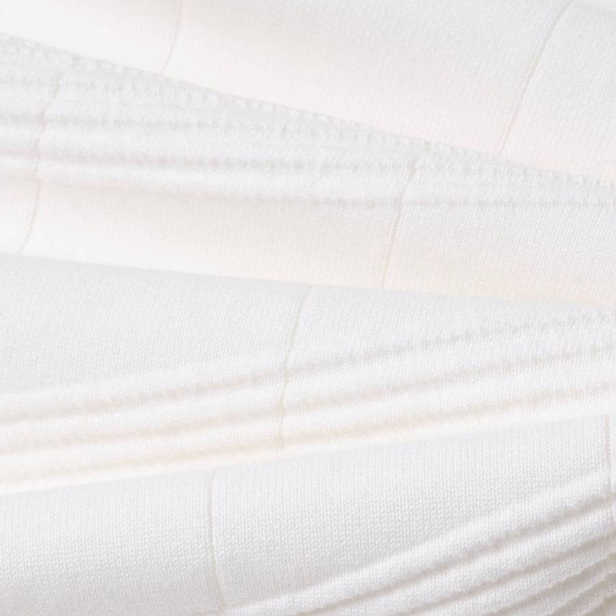 Paolo Pecora Maglia in Cotone Crepe Extrafine - Bianco Motivo Diagonale Consegna Veloce