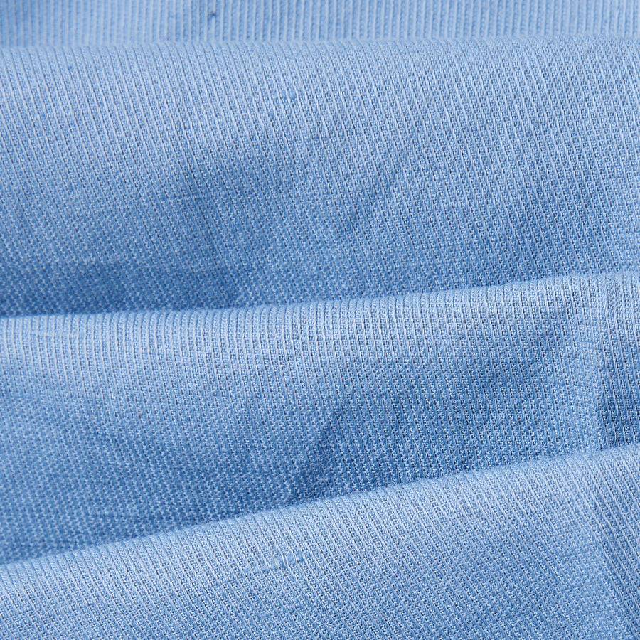 Paolo Pecora Chino in Tela di Cotone Lino - Azzurro Promozione Limitata
