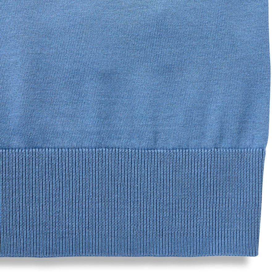 Paolo Pecora Polo in Seta Cotone Extrafine - Azzurro Polvere Affare Del Giorno