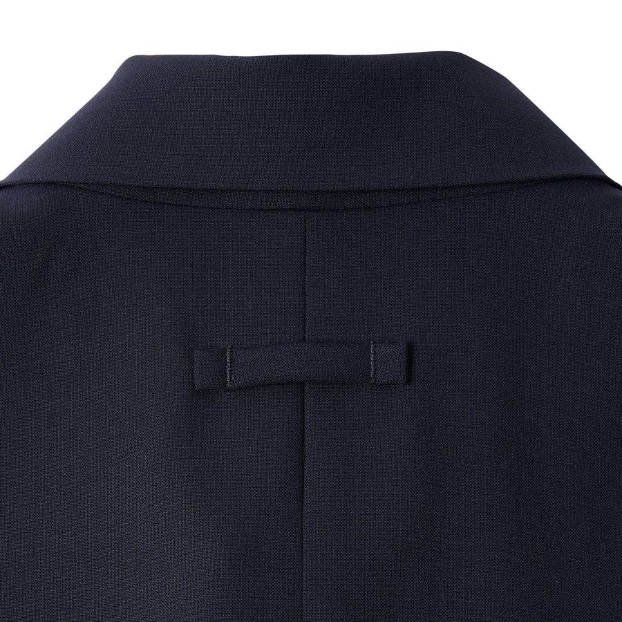 Paolo Pecora Giacca in Fresco Lana - Blu Navy Prezzo Ridotto