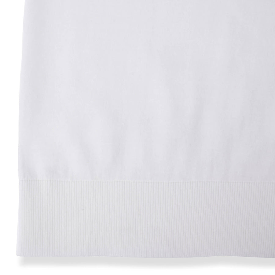 Paolo Pecora Maglia in Cotone Extrafine - Bianco Latte/Navy Novità
