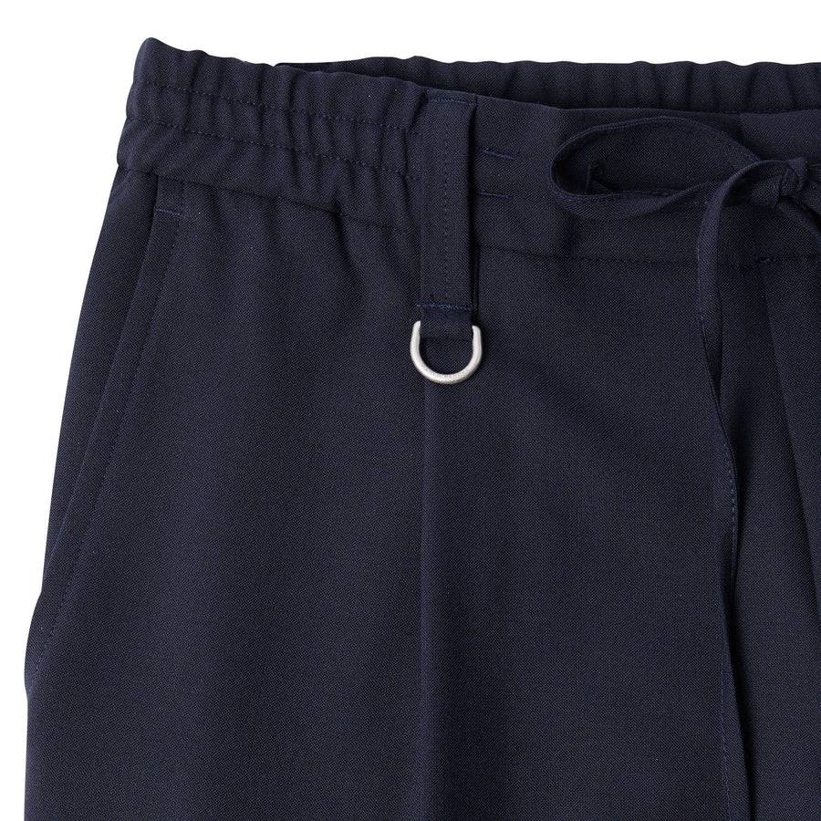 Paolo Pecora Pantaloni in Fresco Lana - Blu Navy Presa