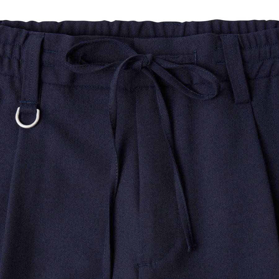 Paolo Pecora Pantaloni in Fresco Lana - Blu Navy Presa