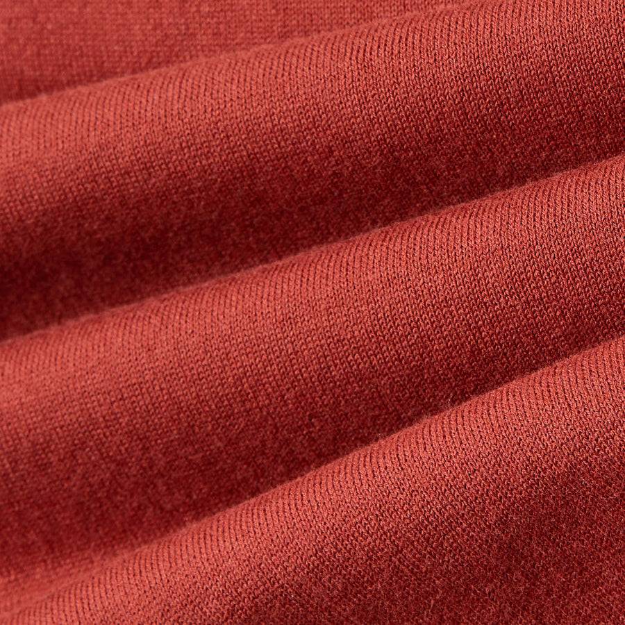 Paolo Pecora Polo Manica Corta in Puro Cotone Extrafine - Rosso Granata Sconto