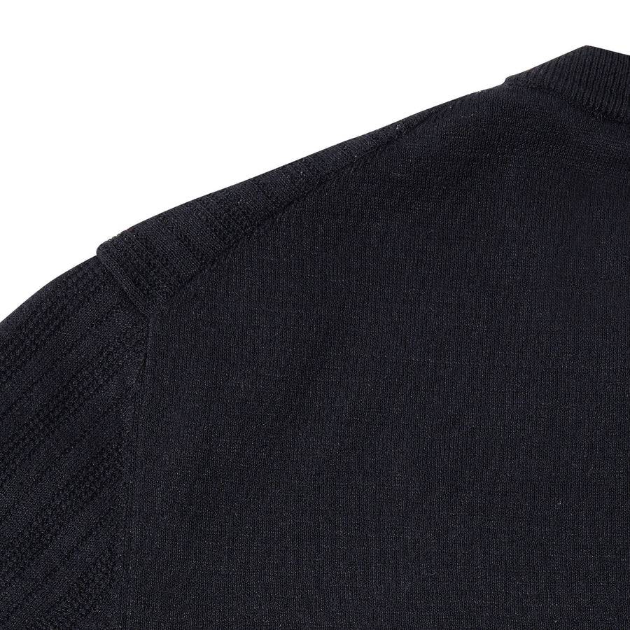 Paolo Pecora Maglia Manica Corta in Lino Cotone Extrafine - Nero Offerta