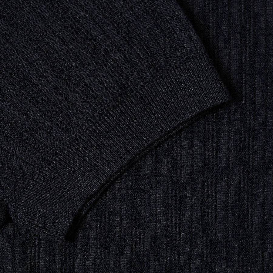 Paolo Pecora Maglia Manica Corta in Lino Cotone Extrafine - Nero Offerta